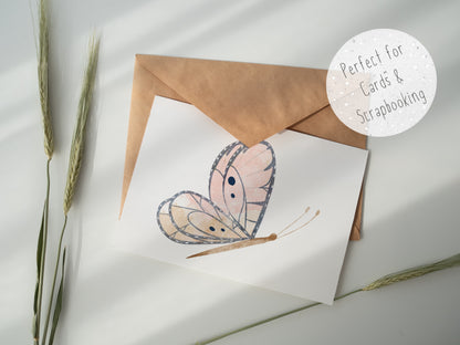 Pastel Butterflies PNG Set