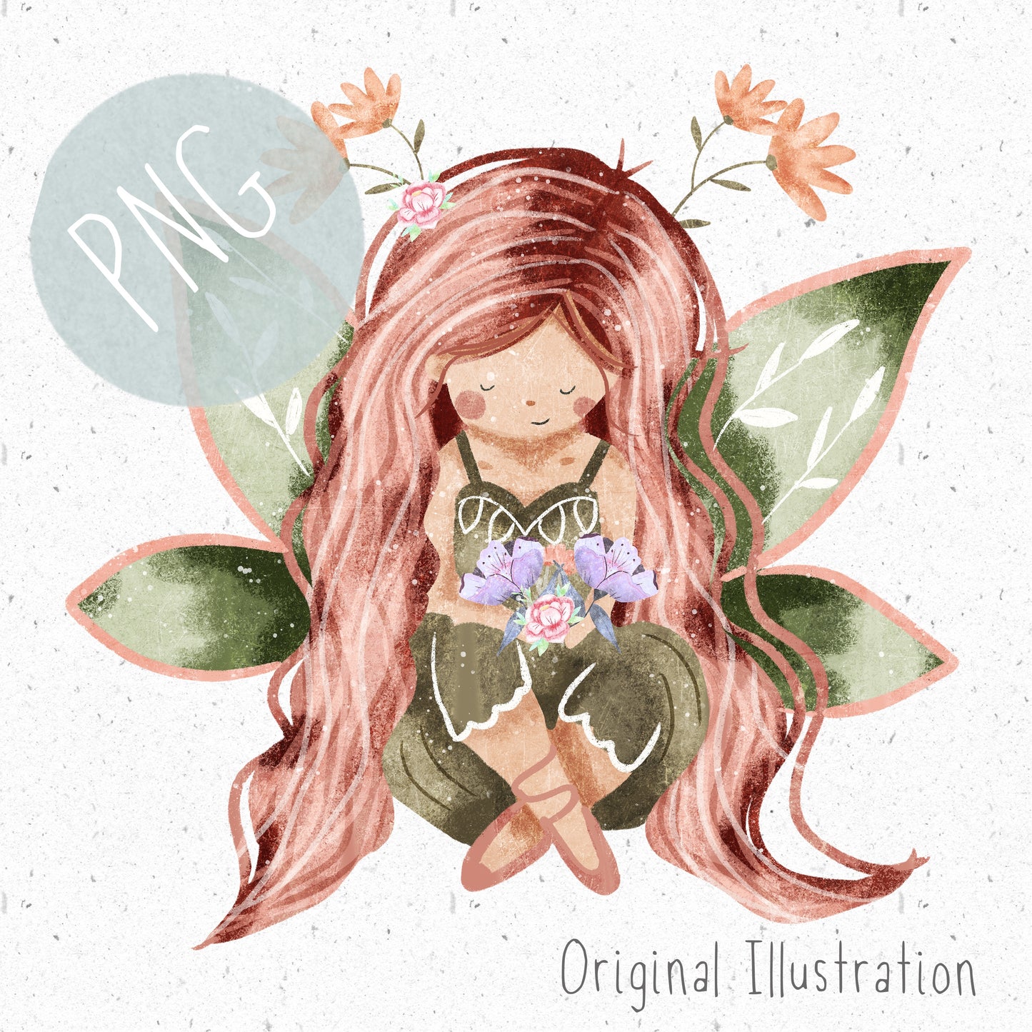 Sitting Fairy PNG