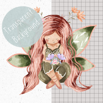 Sitting Fairy PNG