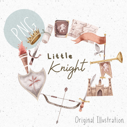 Little Knight Wreath PNG