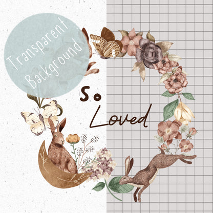 So Loved Wreath PNG