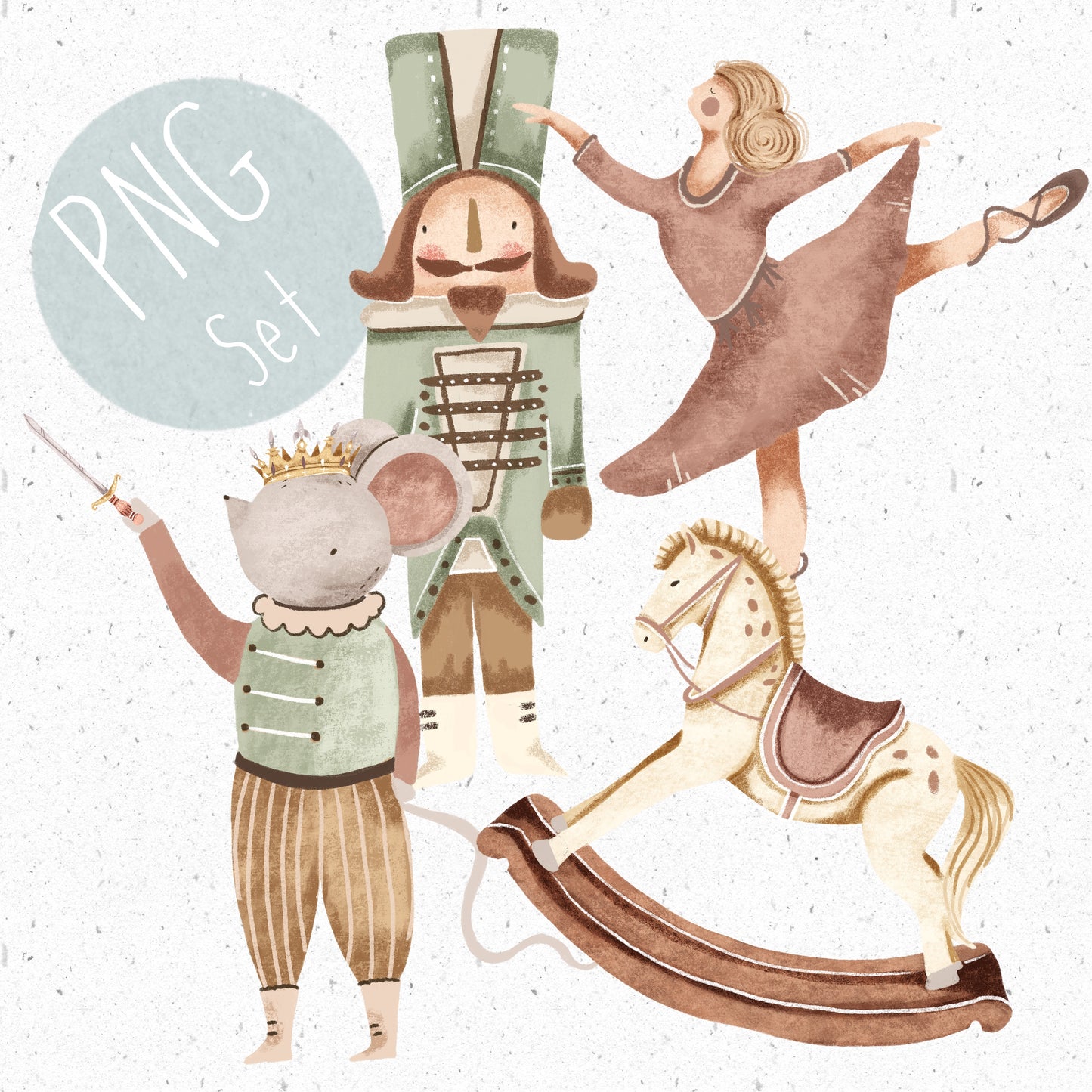 Nutcracker Ballet PNG Set