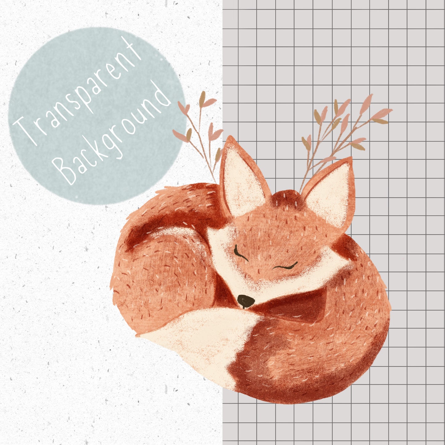 Fox & Fawn PNG Set