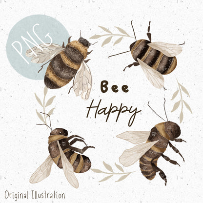 Bee Happy Wreath