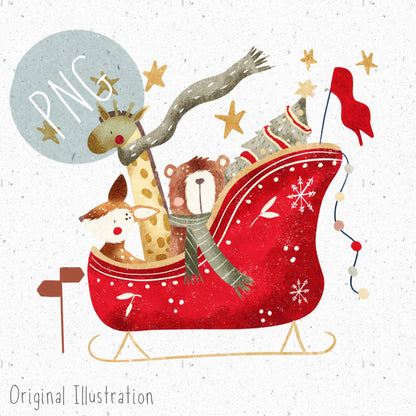 Christmas Sleigh PNG