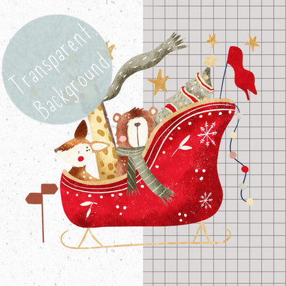 Christmas Sleigh PNG