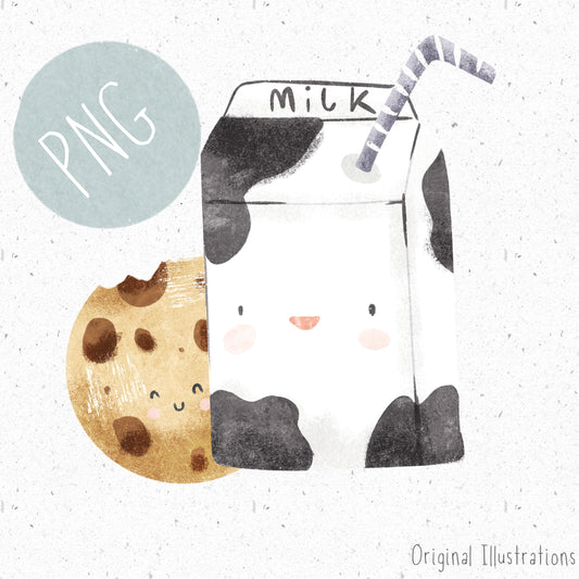 Milk and Cookies PNG