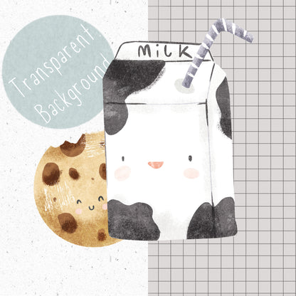 Milk and Cookies PNG