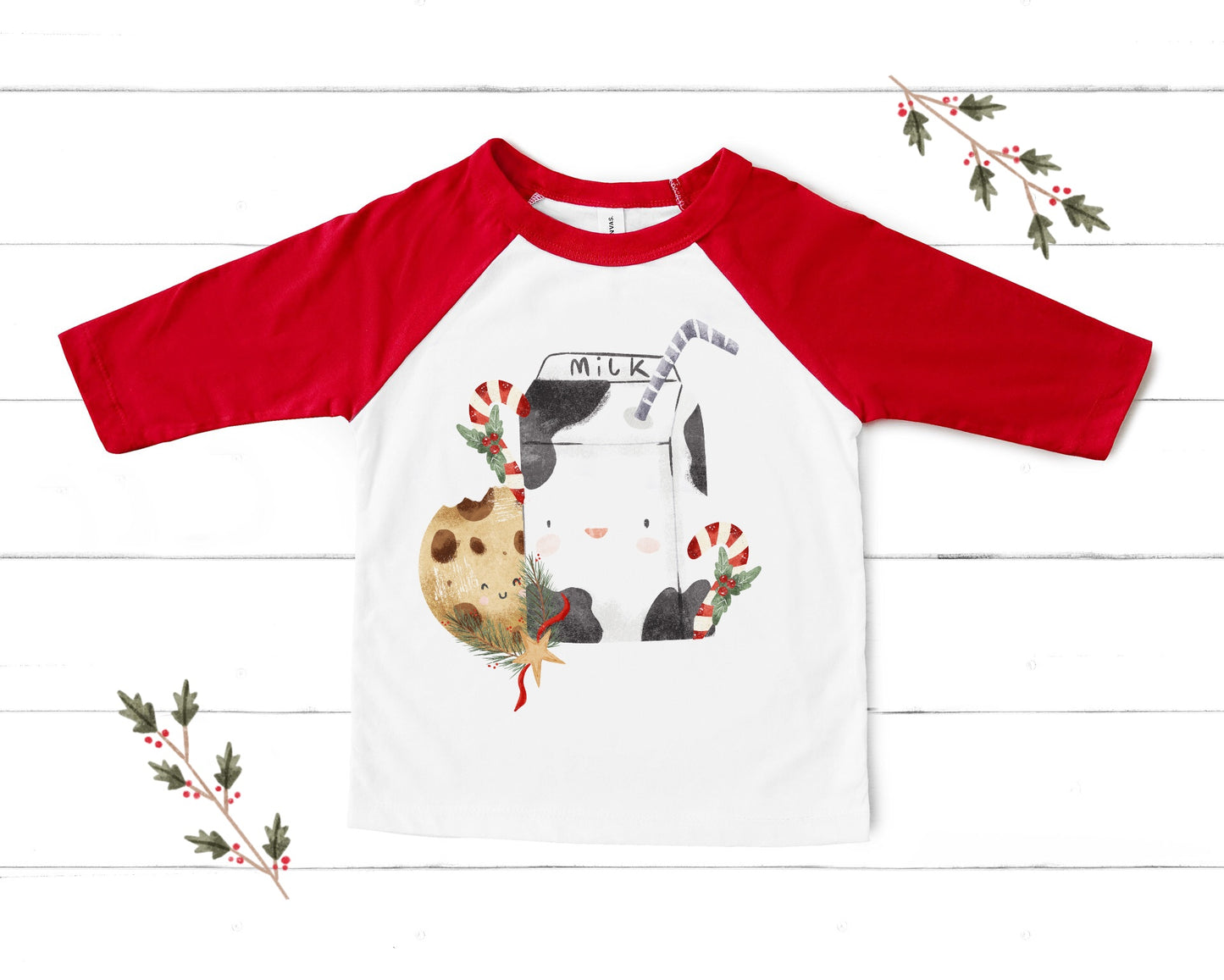 Festive Milk and Cookies PNG