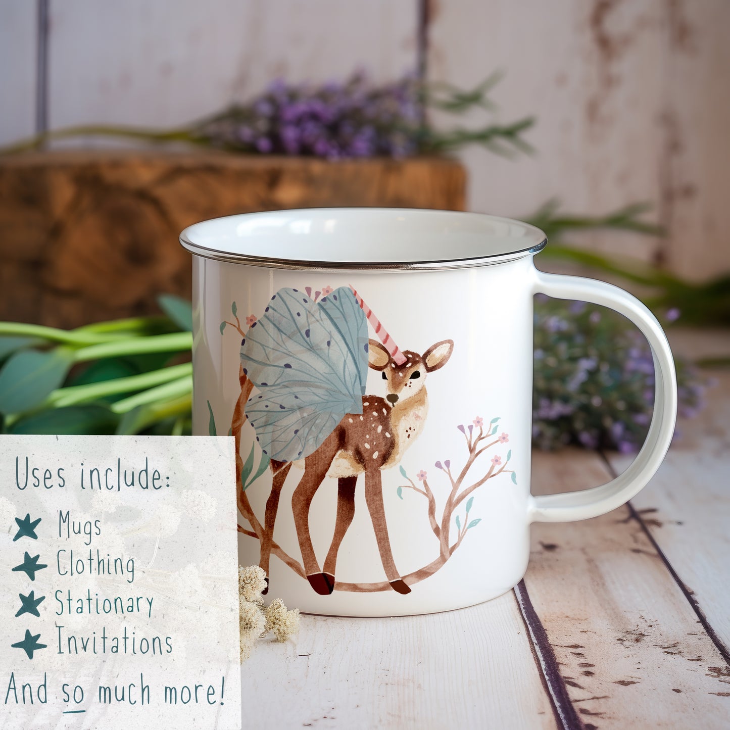 Magical Deer PNG Set