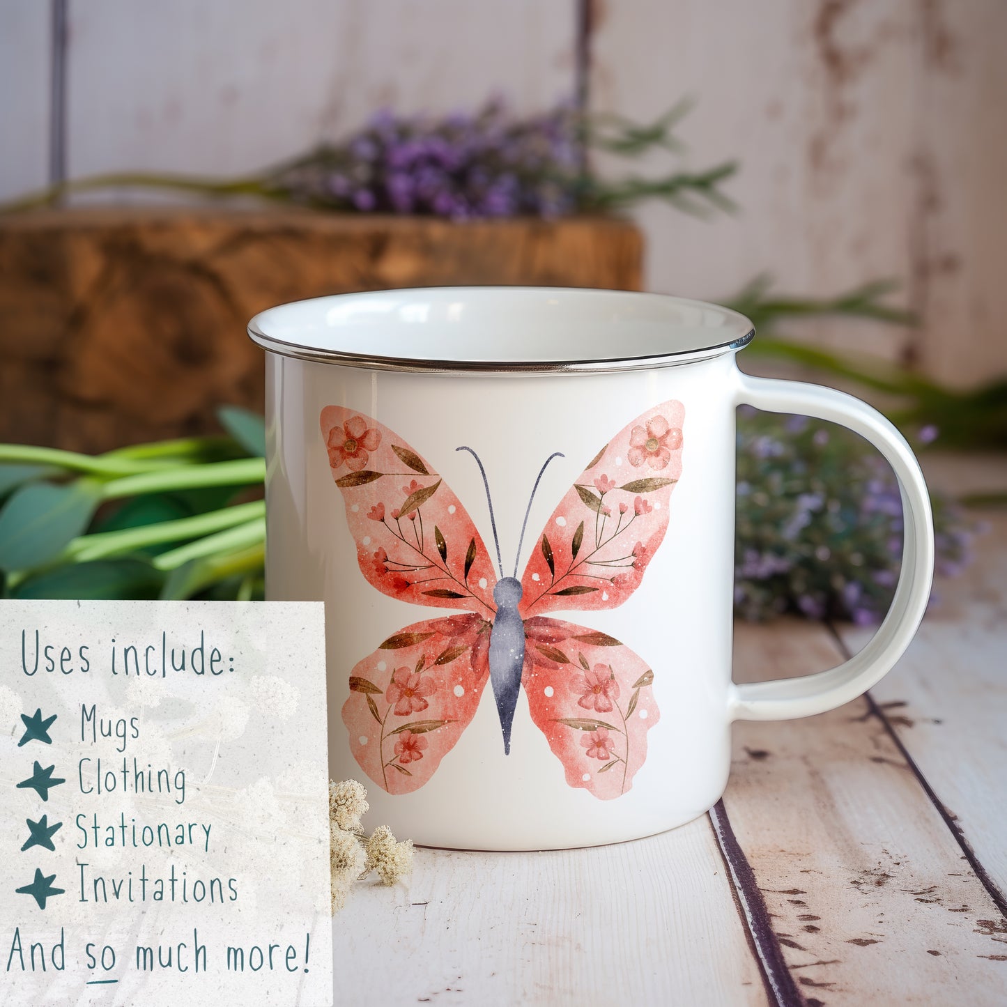 Floral Butterfly PNG