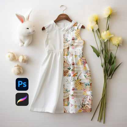 Kids Easter Dress Mock-up