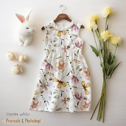 Kids Easter Dress Mock-up