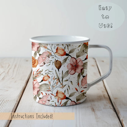 Seamless Pattern Minimalist Mug Mockup