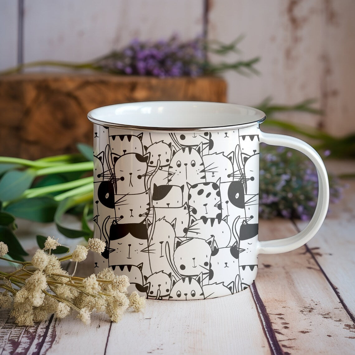 Seamless Pattern Mug Mockup