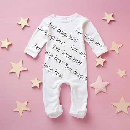 Baby Coverall / Sleepsuit Mockup - Girls Theme