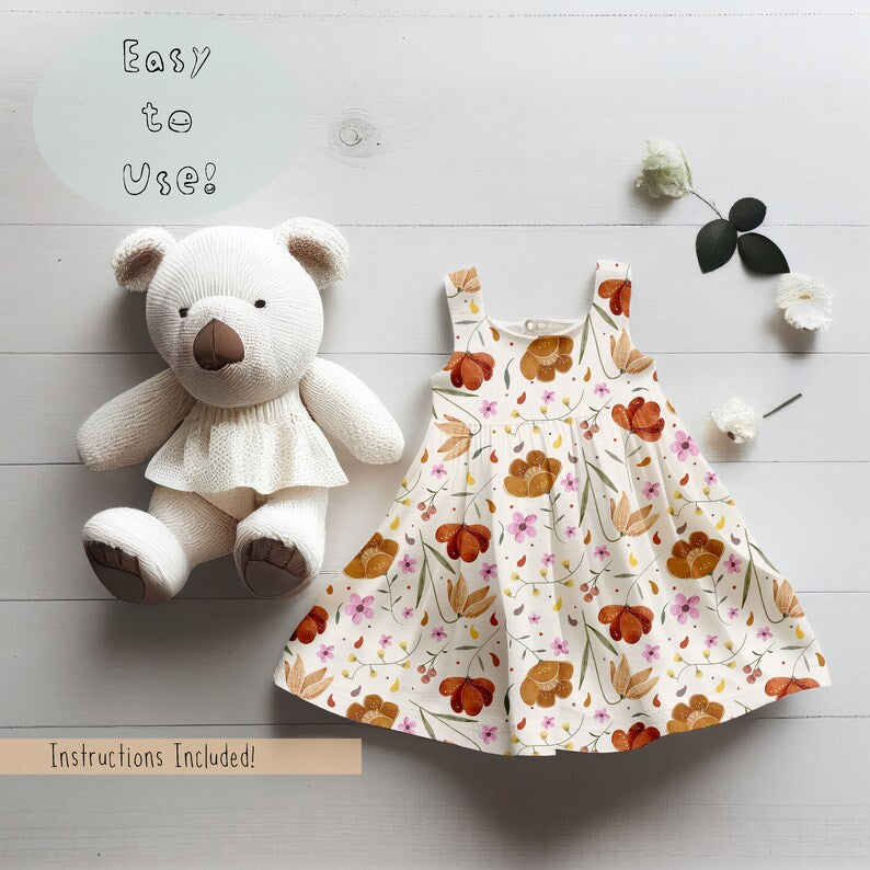 Girls Dress Teddy Mock-up