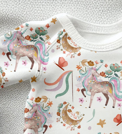 Baby Onesie Floral Mock-up