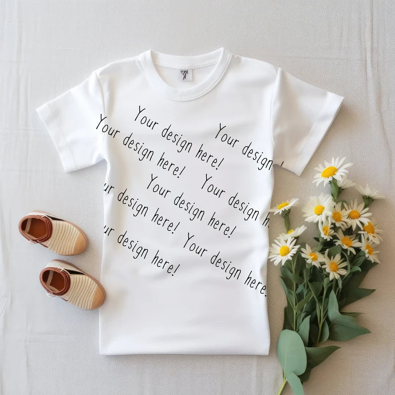 Kids T-Shirt Daisy Mock-up