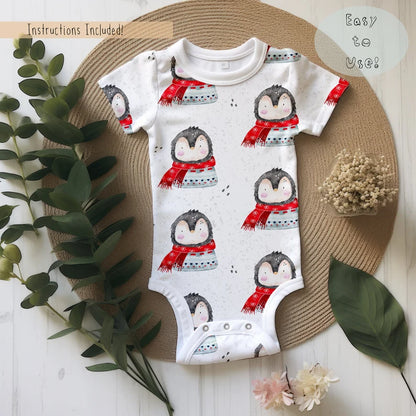 Baby Onesie Wicker Mock-up