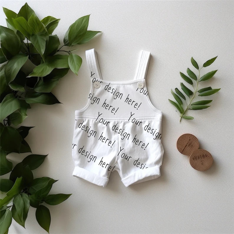 Baby Romper Leaf Mock-up