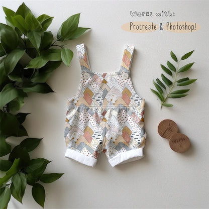 Baby Romper Leaf Mock-up