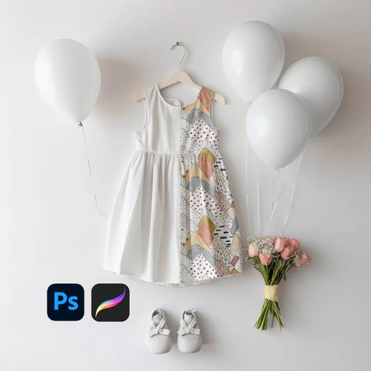 Kids Dress Birthday Mock-up