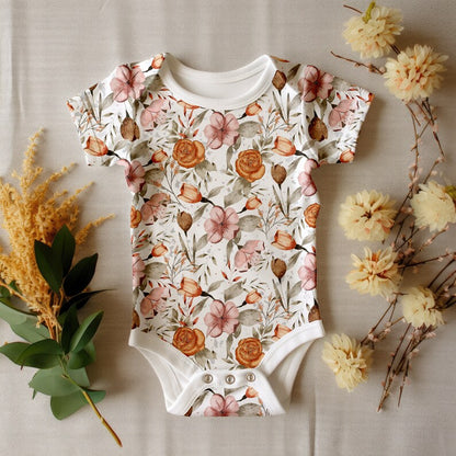 Baby Onesie Boho Mock-up