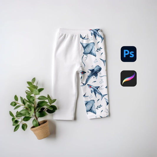 Kids Leggings Bonsai Mock-up