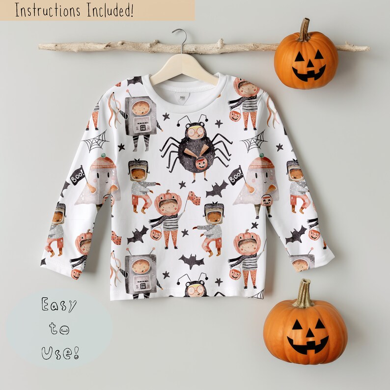 Kids Halloween T-Shirt Mock-up