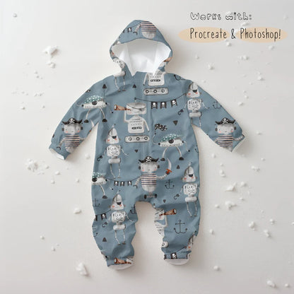 Kids Puddle Suit Mockup