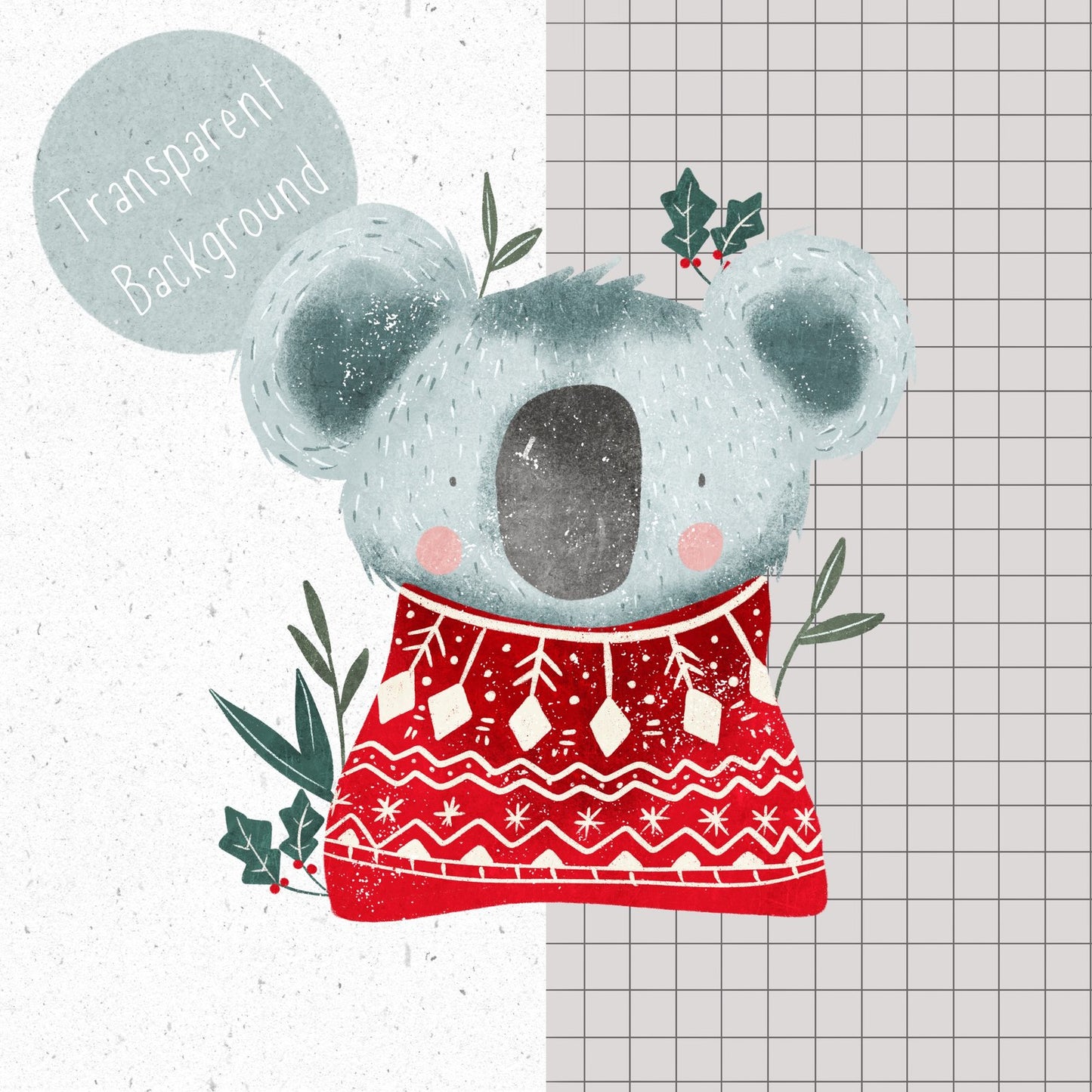 Christmas Koala PNG